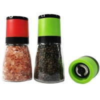 universal spice nut glass dry elegant mechanism 160ml ceramic sea salt and pepper grinder mill bottle grinding bottles set