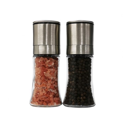 thick special 5 grade stainless steel indian fine spice pink sea salt coffee mill and pepper grinder